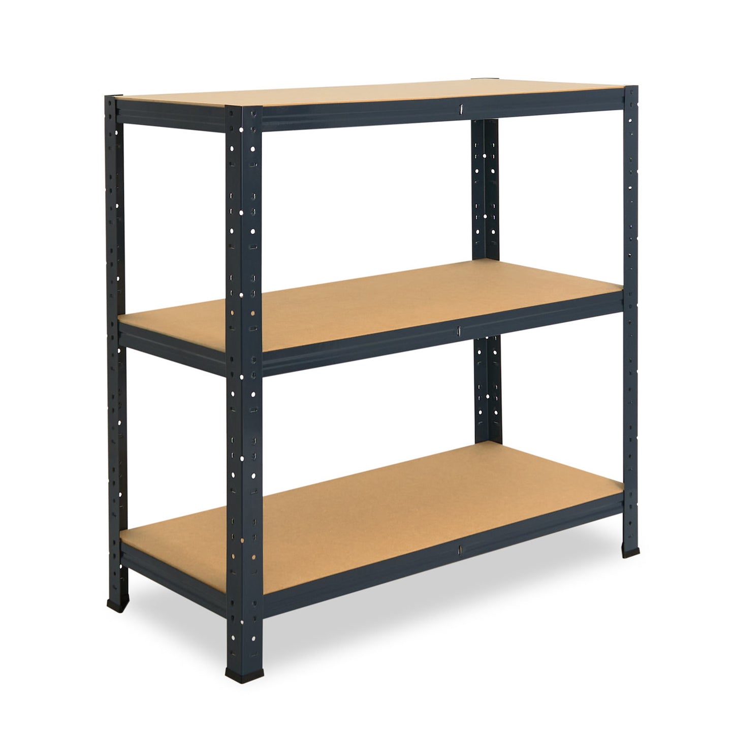 shelfplaza HOME Schwerlastregal 100x50x40 cm anthrazit mit 3 Böden
