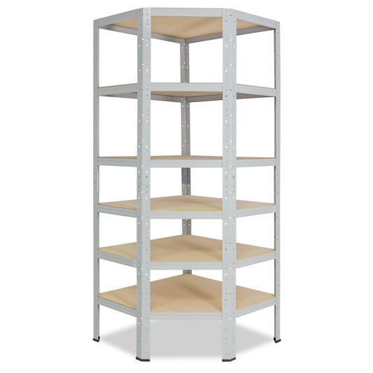 shelfplaza OFFICE Eckregal 230x60x30 cm lichtgrau