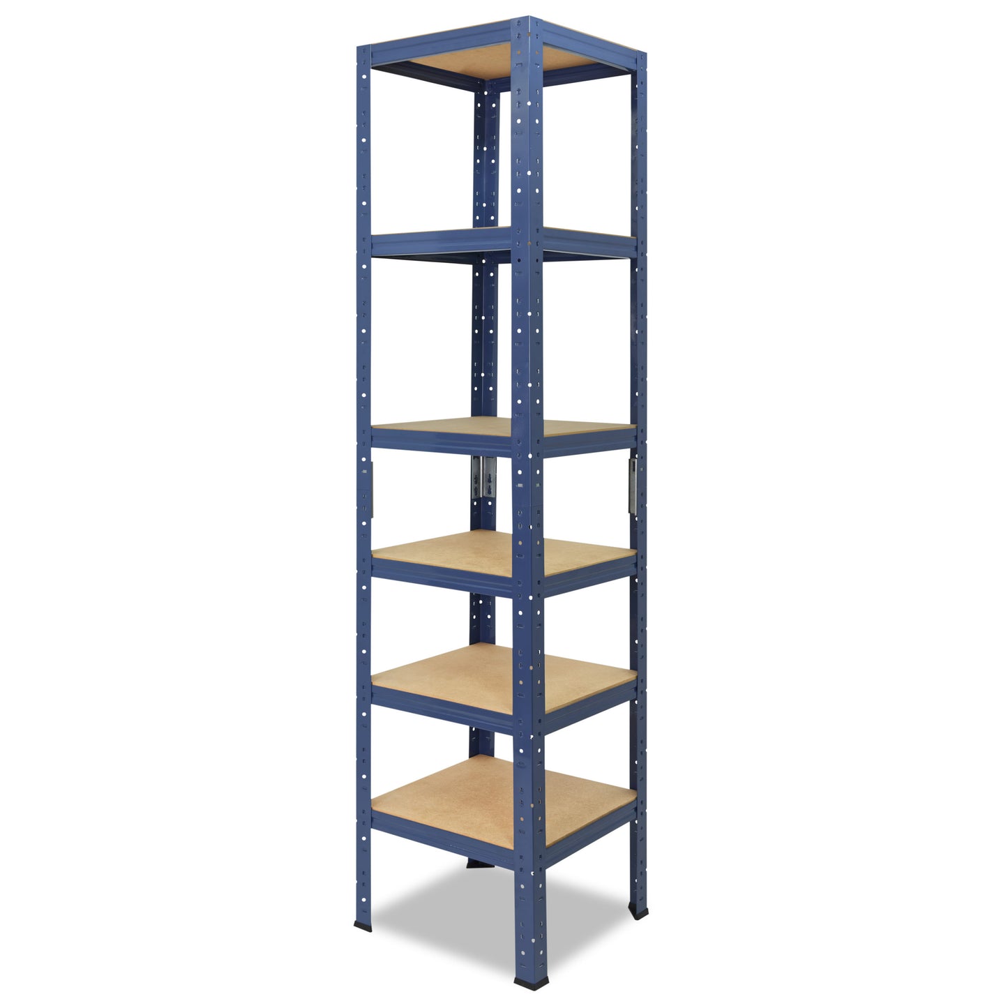 shelfplaza HOME Schwerlastregal 200x45x45 cm blau mit 6 Böden