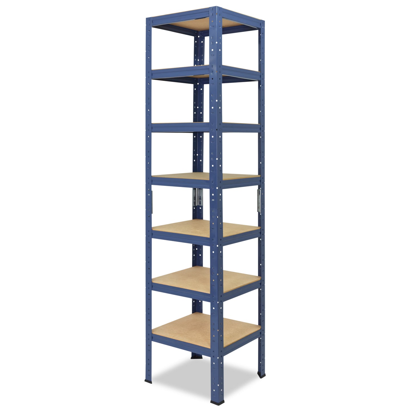 shelfplaza HOME Schwerlastregal 230x50x50 cm blau mit 7 Böden