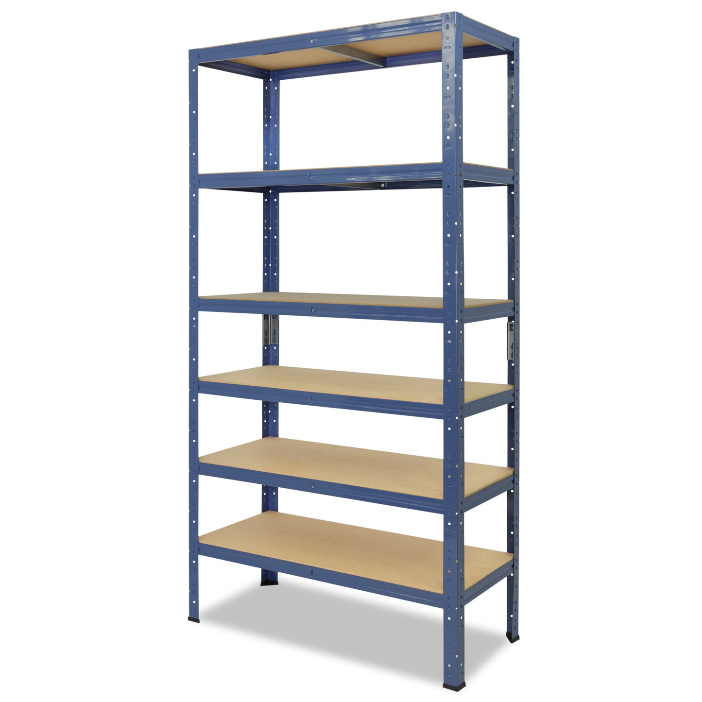 shelfplaza HOME Schwerlastregal 200x30x45 cm blau mit 6 Böden