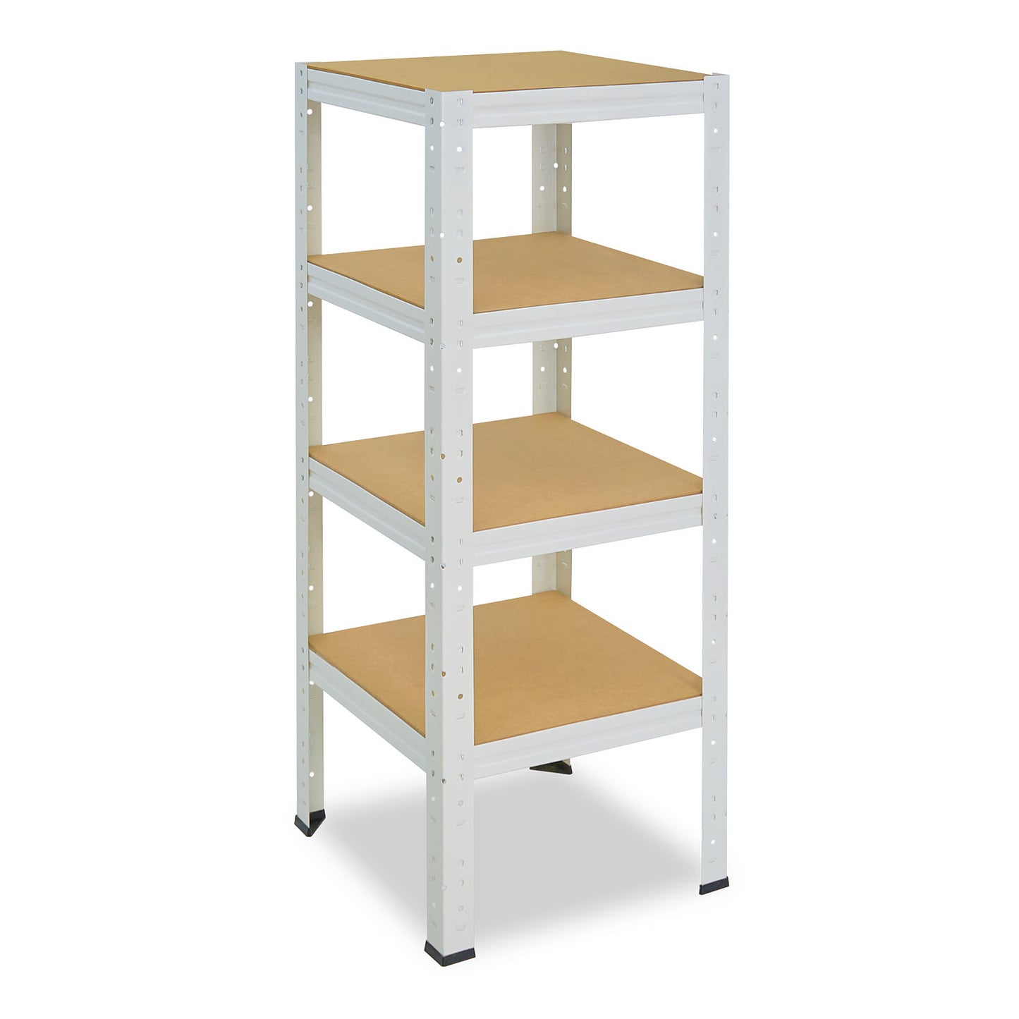 shelfplaza HOME Schwerlastregal 100x45x45 cm weiß mit 4 Böden
