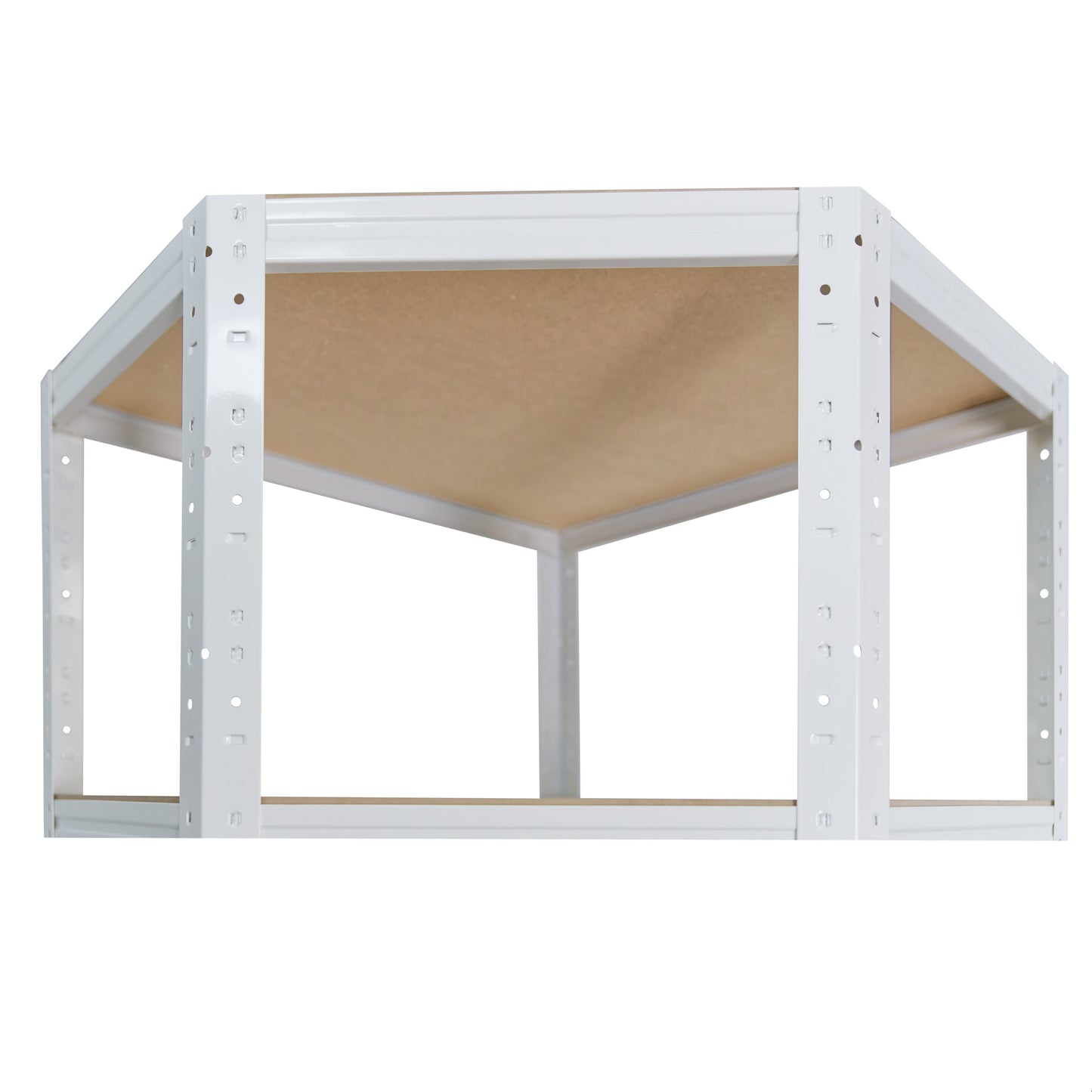 shelfplaza HOME Eckregal 180x90x60 cm weiß mit 6 Böden
