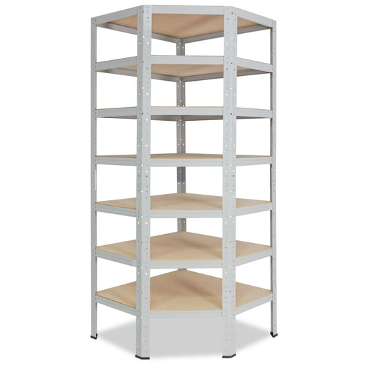 shelfplaza OFFICE Eckregal 230x60x30 cm lichtgrau