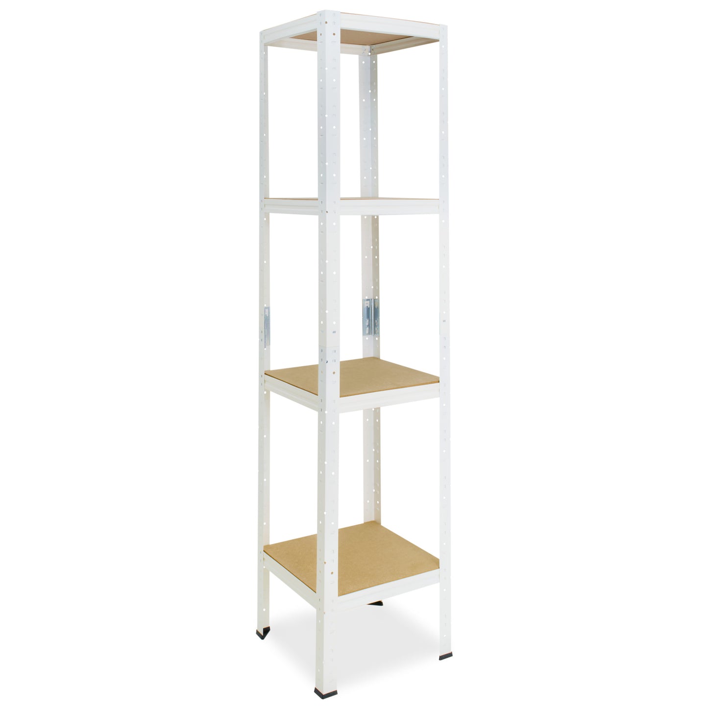 shelfplaza HOME Schwerlastregal 155x50x50 cm weiß mit 4 Böden
