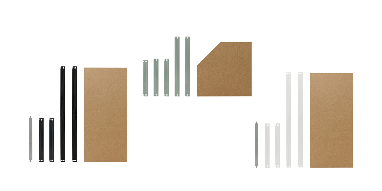 3 verschiedene Komplettbodensets