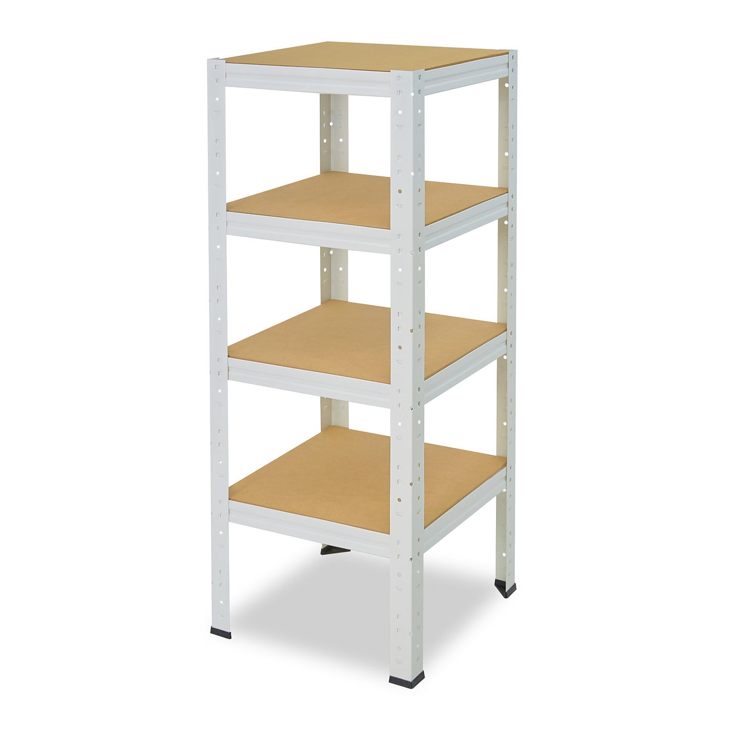 shelfplaza HOME Schwerlastregal 100x45x45 cm weiß mit 4 Böden