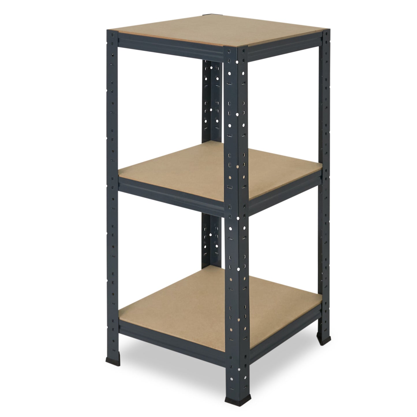 shelfplaza HOME Schwerlastregal 90x40x40 cm anthrazit mit 3 Böden