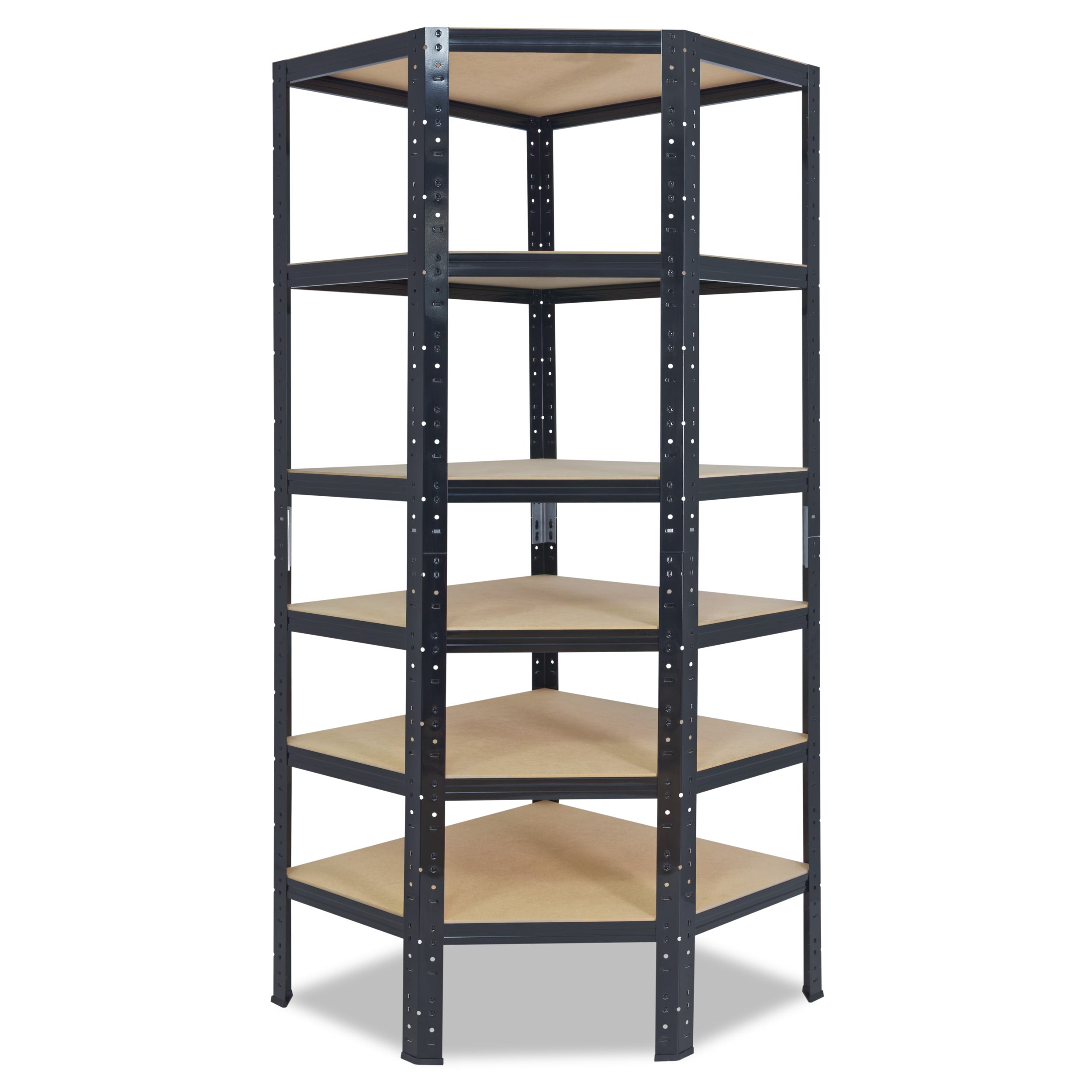 shelfplaza BLACK Eckregal 200x70x45 cm schwarz