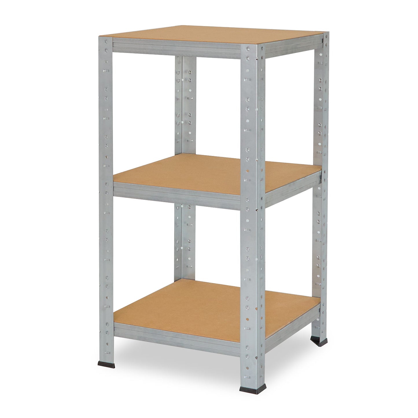 shelfplaza HOME Schwerlastregal 115x50x50 cm verzinkt mit 3 Böden