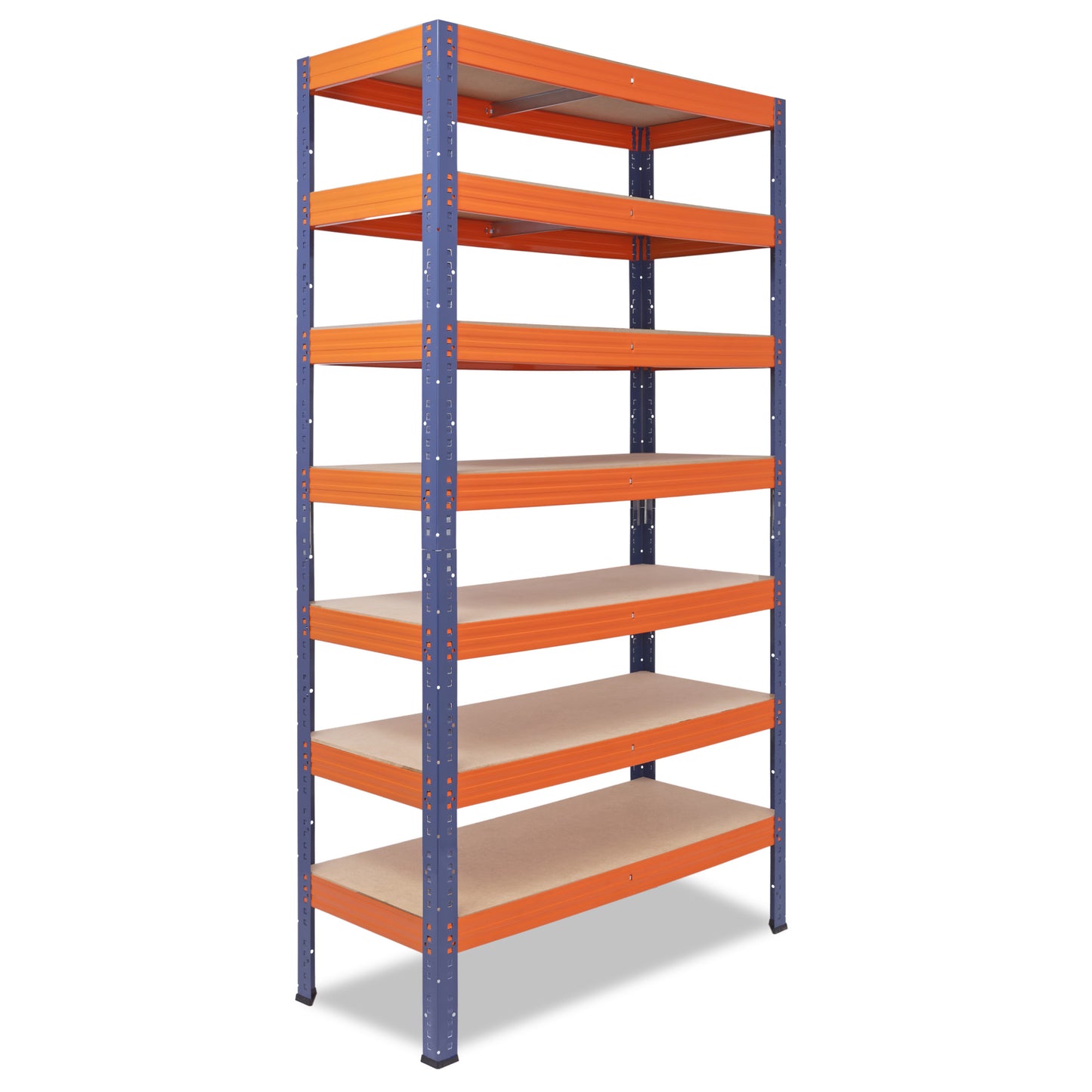 shelfplaza PRO Schwerlastregal 230x100x45 cm blau-orange