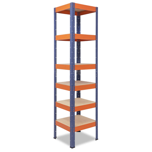 shelfplaza PRO Schwerlastregal 180x50x50 cm blau-orange