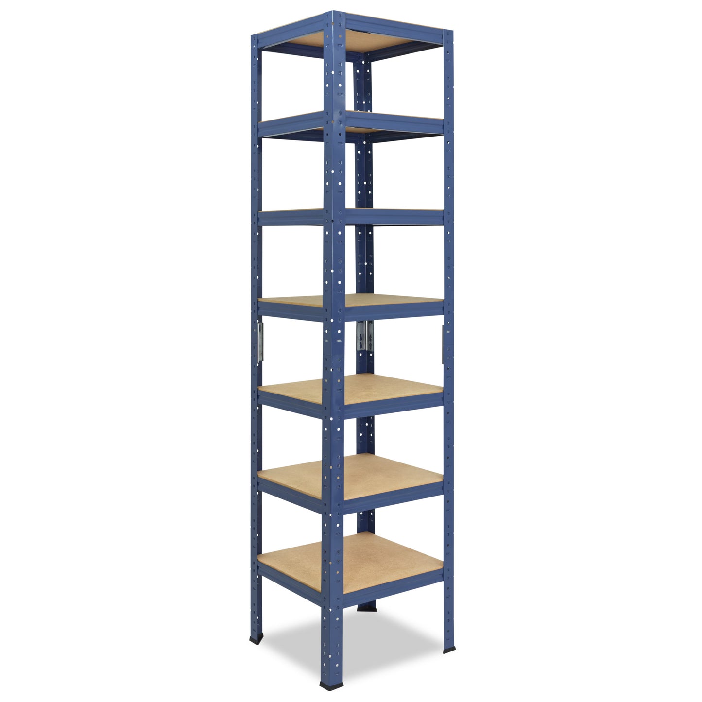 shelfplaza HOME Schwerlastregal 230x60x60 cm blau mit 7 Böden