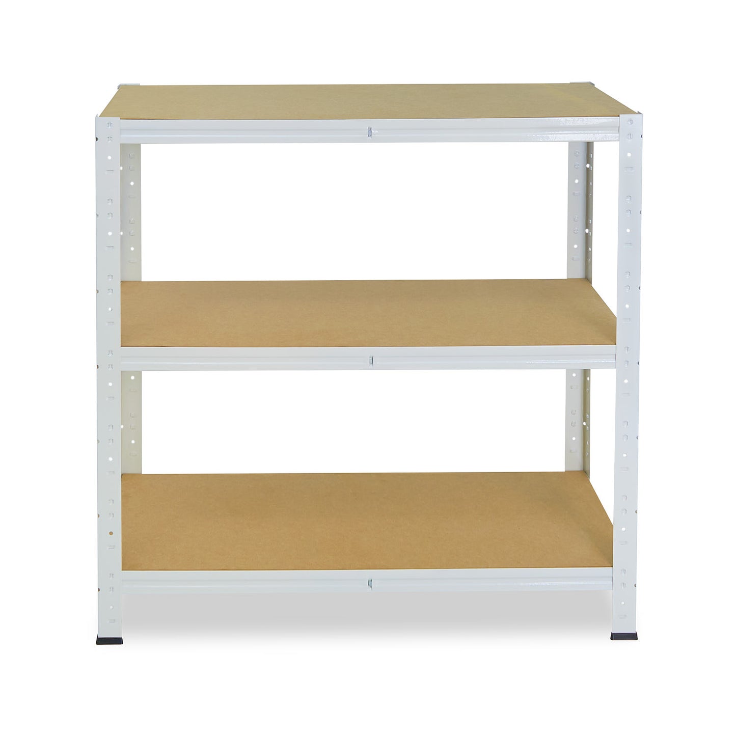 shelfplaza HOME Schwerlastregal 90x80x50 cm weiß mit 3 Böden