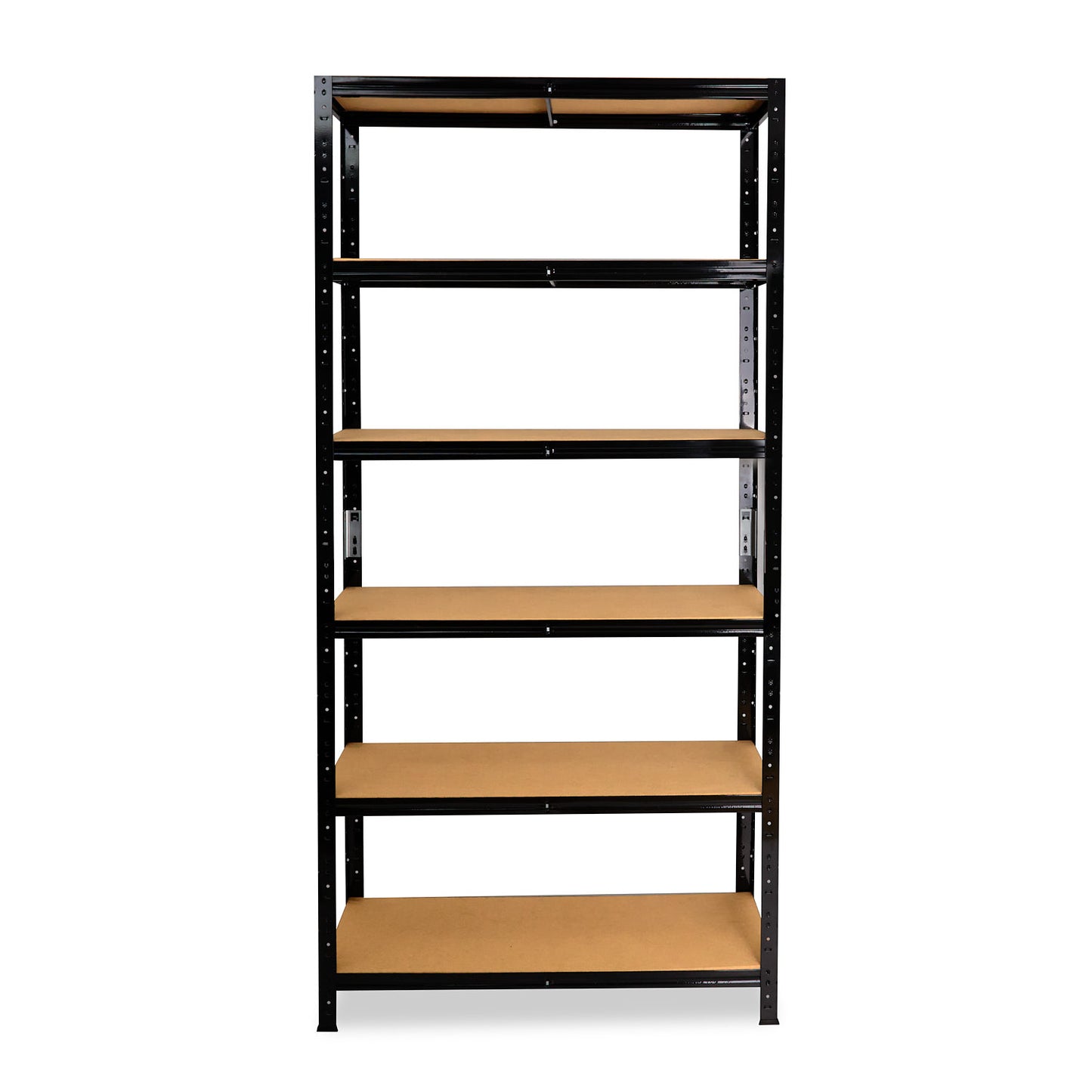 shelfplaza BLACK Schwerlastregal 180x23x60 cm schwarz mit 6 Böden