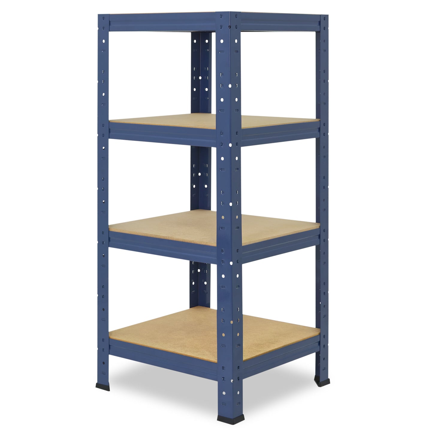 shelfplaza HOME Schwerlastregal 90x50x50 cm blau mit 4 Böden