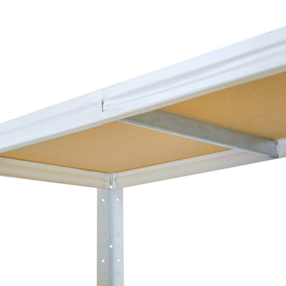 shelfplaza HOME Schwerlastregal 200x130x40 cm weiß mit 5 Böden