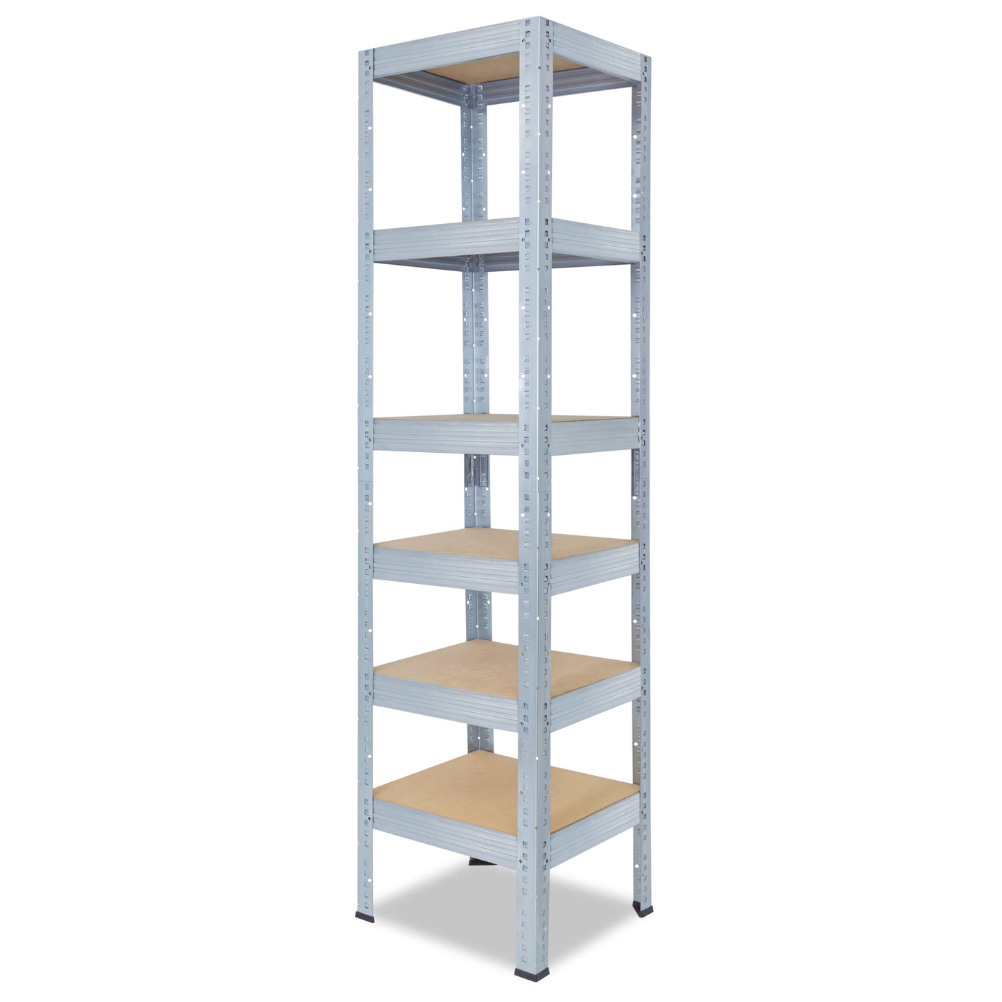 shelfplaza PRO Schwerlastregal 155x40x40 cm verzinkt mit 6 Böden