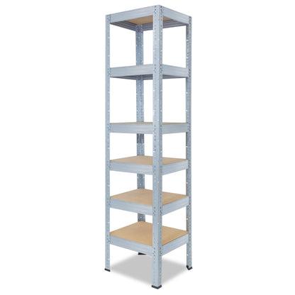 shelfplaza PRO Schwerlastregal 230x30x30 cm verzinkt mit 6 Böden