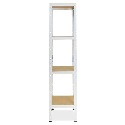 shelfplaza HOME Schwerlastregal 155x45x45 cm weiß mit 4 Böden