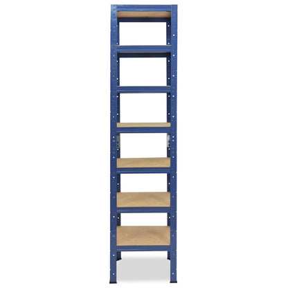 shelfplaza HOME Schwerlastregal 200x50x50 cm blau mit 7 Böden