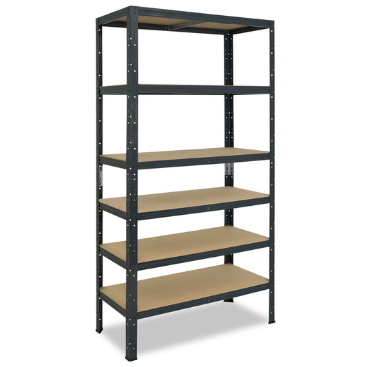 shelfplaza HOME Schwerlastregal 200x90x30 cm anthrazit mit 6 Böden