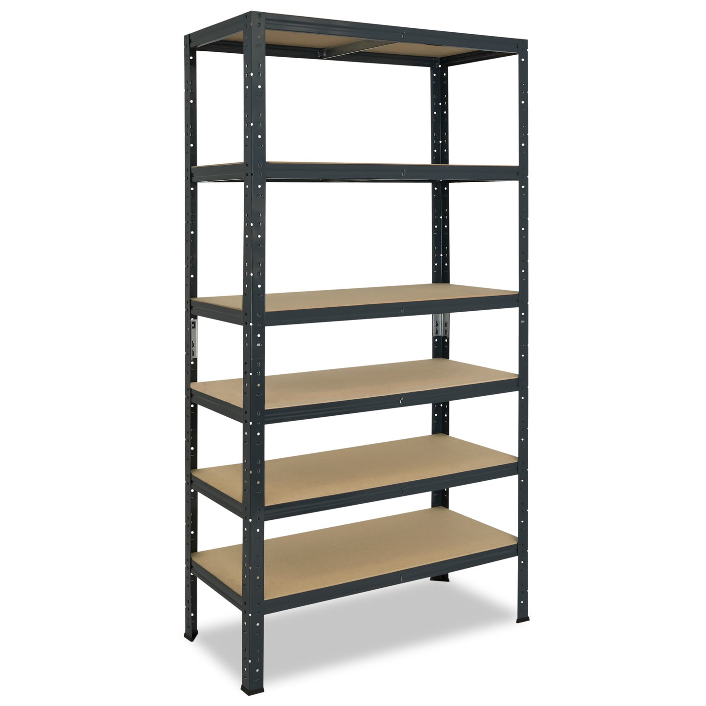 shelfplaza HOME Schwerlastregal 180x50x30 cm anthrazit mit 6 Böden