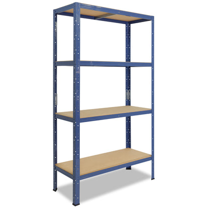 shelfplaza HOME Schwerlastregal 155x75x50 cm blau mit 4 Böden