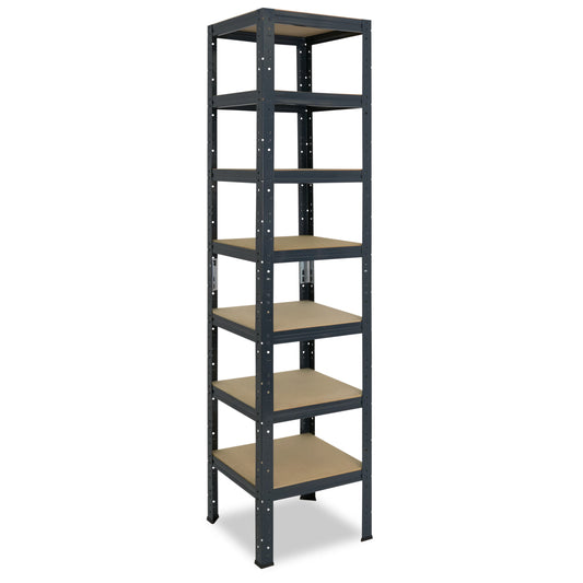 shelfplaza HOME Schwerlastregal 200x40x40 cm anthrazit mit 7 Böden