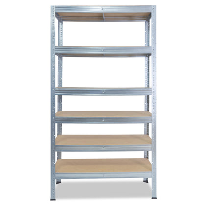 shelfplaza PRO Schwerlastregal 230x80x30 cm verzinkt mit 6 Böden