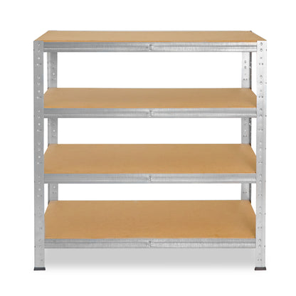 shelfplaza HOME Schwerlastregal 115x100x23 cm verzinkt mit 4 Böden
