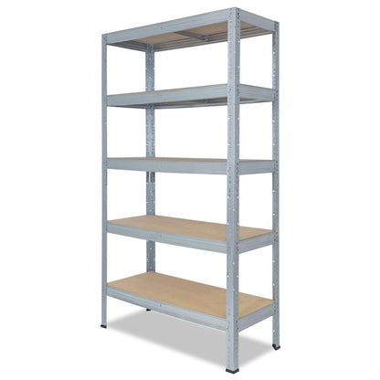 shelfplaza PRO Schwerlastregal 180x80x50 cm verzinkt mit 5 Böden