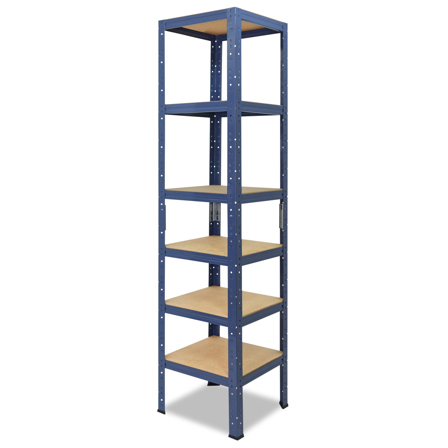 shelfplaza HOME Schwerlastregal 230x40x40 cm blau mit 6 Böden