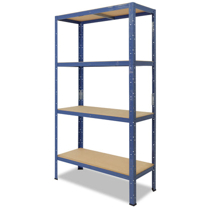 shelfplaza HOME Schwerlastregal 180x130x30 cm blau mit 4 Böden