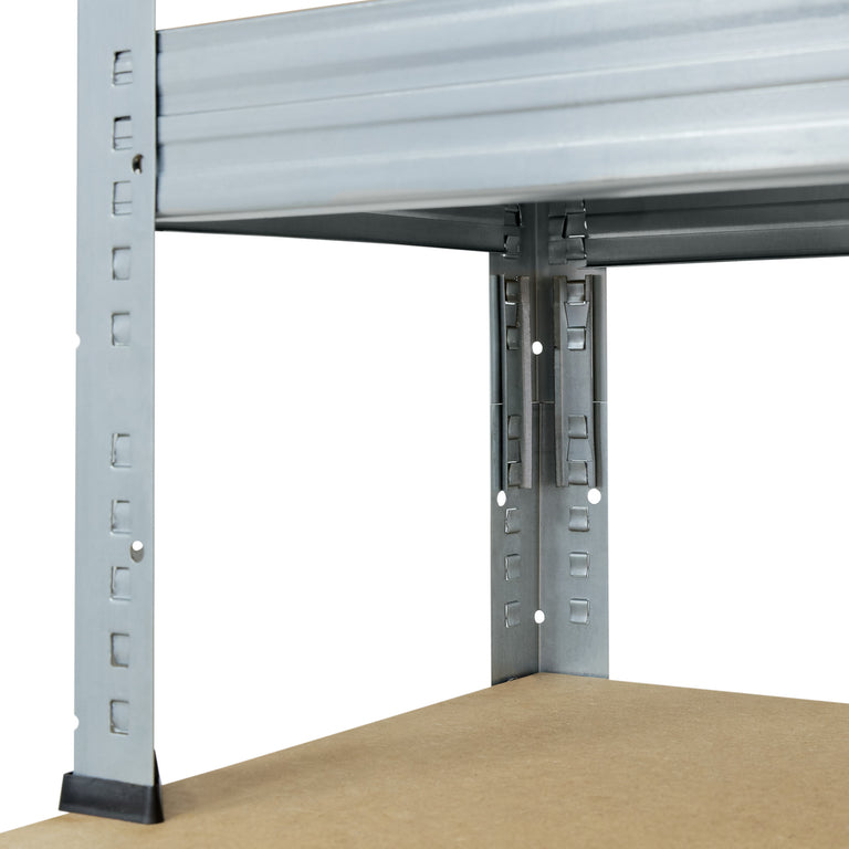 Verbinder zwischen Standelementen ermöglichen Regale größer als 115cm