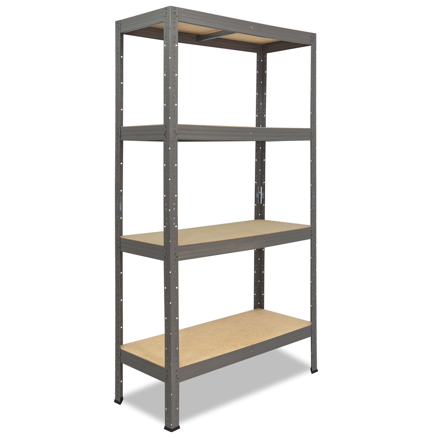 shelfplaza PRO Schwerlastregal 180x90x40 cm grau mit 4 Böden