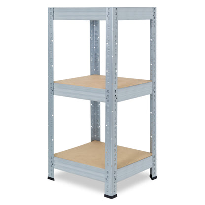 shelfplaza PRO Schwerlastregal 90x60x60 cm verzinkt mit 3 Böden