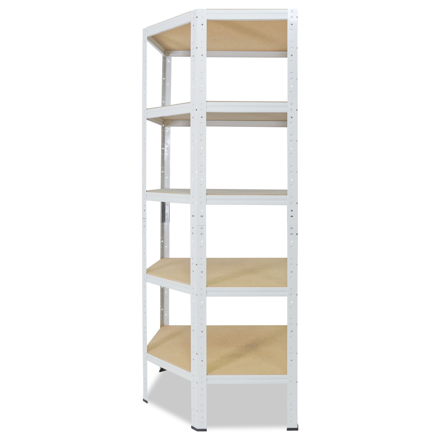 shelfplaza HOME Eckregal 180x60x30 cm weiß mit 5 Böden