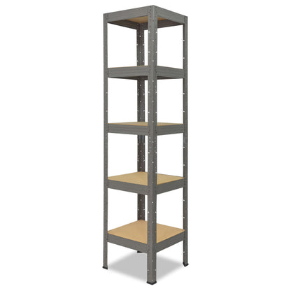 shelfplaza PRO Schwerlastregal 230x50x50 cm grau mit 5 Böden