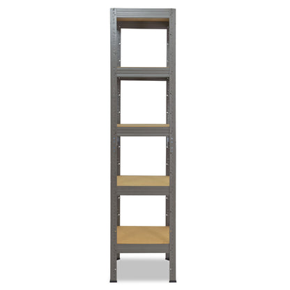 shelfplaza PRO Schwerlastregal 230x50x50 cm grau mit 5 Böden