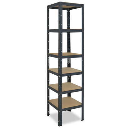 shelfplaza HOME Schwerlastregal 200x60x60 cm anthrazit mit 6 Böden