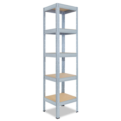 shelfplaza PRO Schwerlastregal 155x30x30 cm verzinkt mit 5 Böden