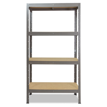 shelfplaza PRO Schwerlastregal 230x90x60 cm grau mit 4 Böden