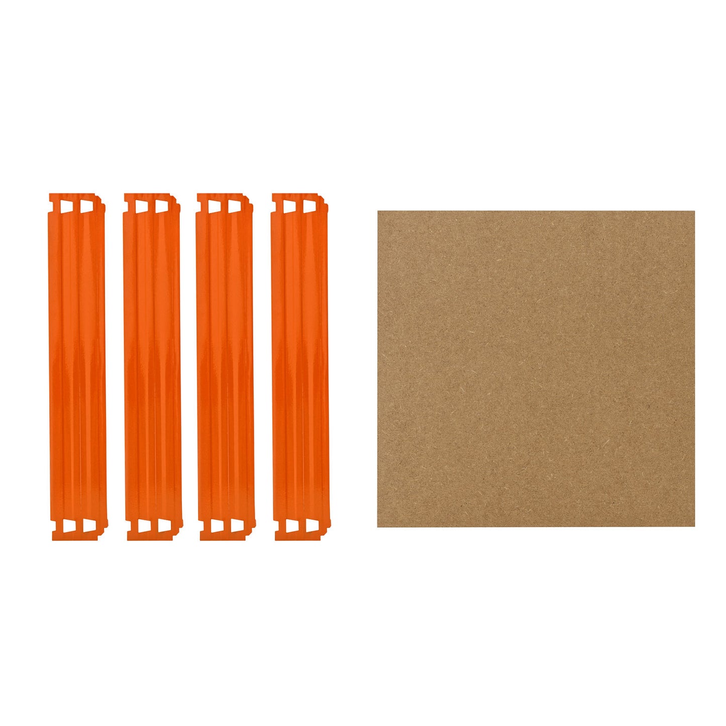 shelfplaza PRO Fachboden-Set 23x23 cm blau-orange