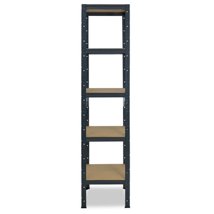 shelfplaza HOME Schwerlastregal 200x40x40 cm anthrazit mit 5 Böden