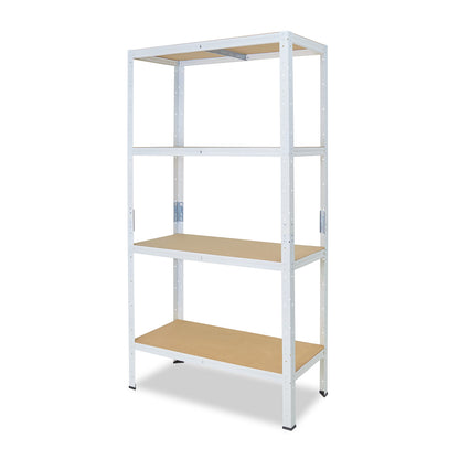 shelfplaza HOME Schwerlastregal 155x60x23 cm weiß mit 4 Böden