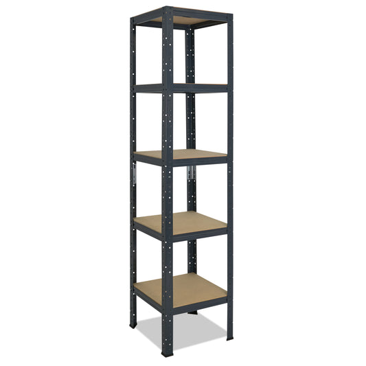 shelfplaza HOME Schwerlastregal 200x40x40 cm anthrazit mit 5 Böden