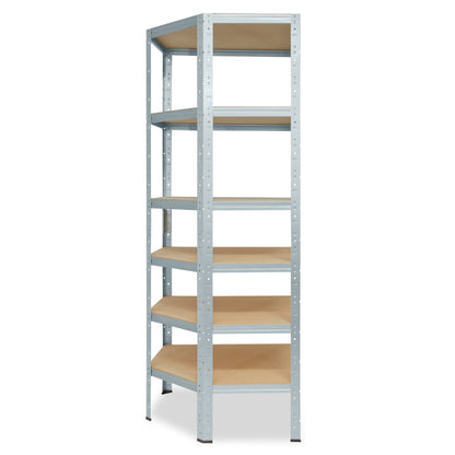 shelfplaza HOME Eckregal 230x90x60 cm verzinkt mit 6 Böden