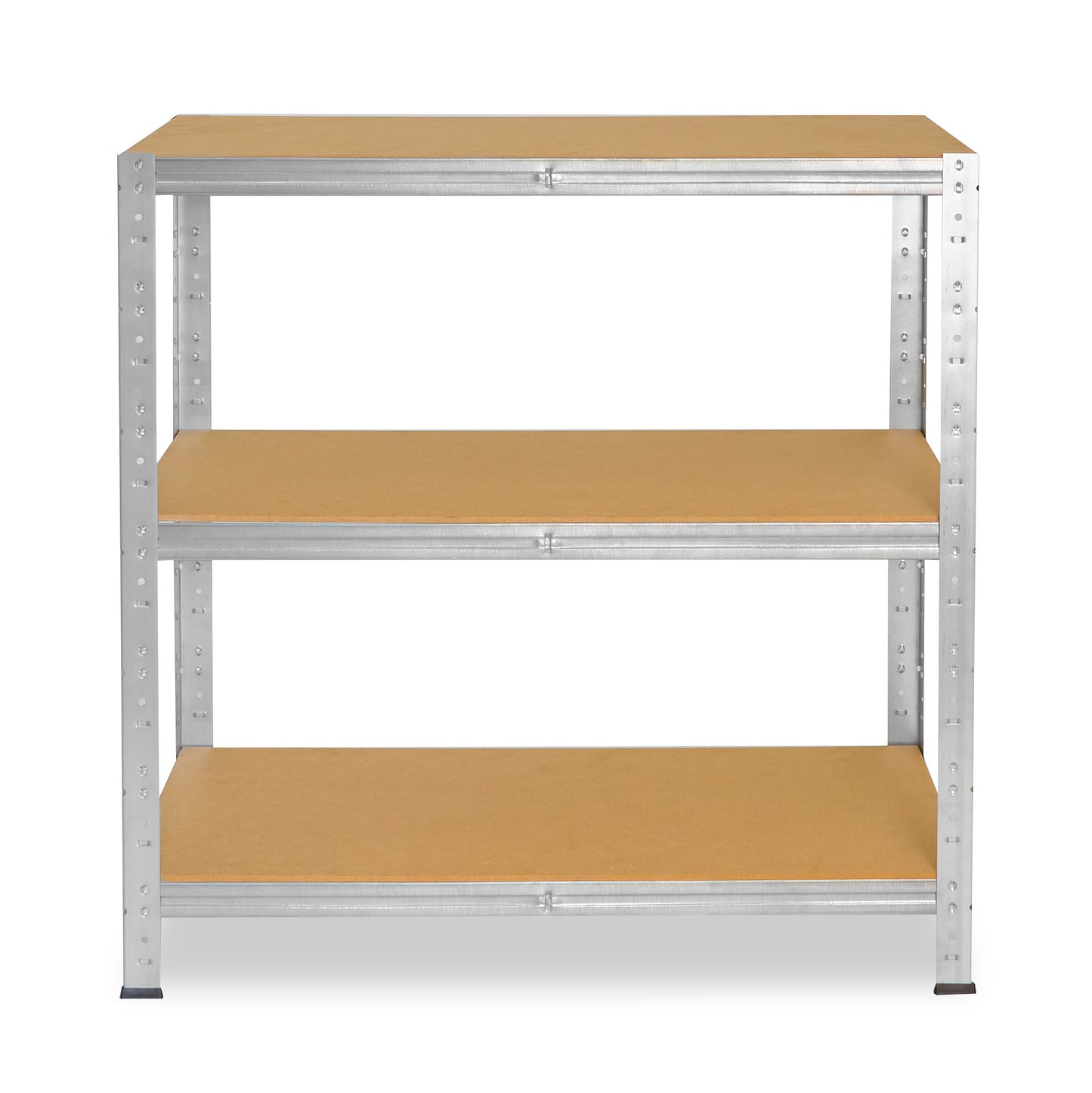 shelfplaza HOME Schwerlastregal 90x80x30 cm verzinkt mit 3 Böden