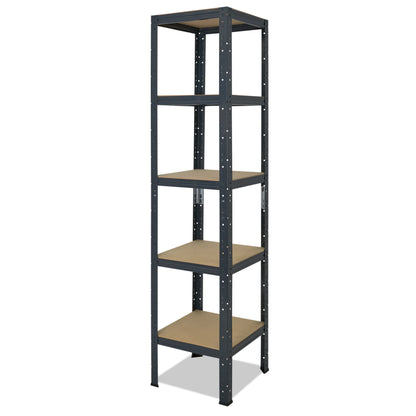 shelfplaza HOME Schwerlastregal 180x30x30 cm anthrazit mit 5 Böden